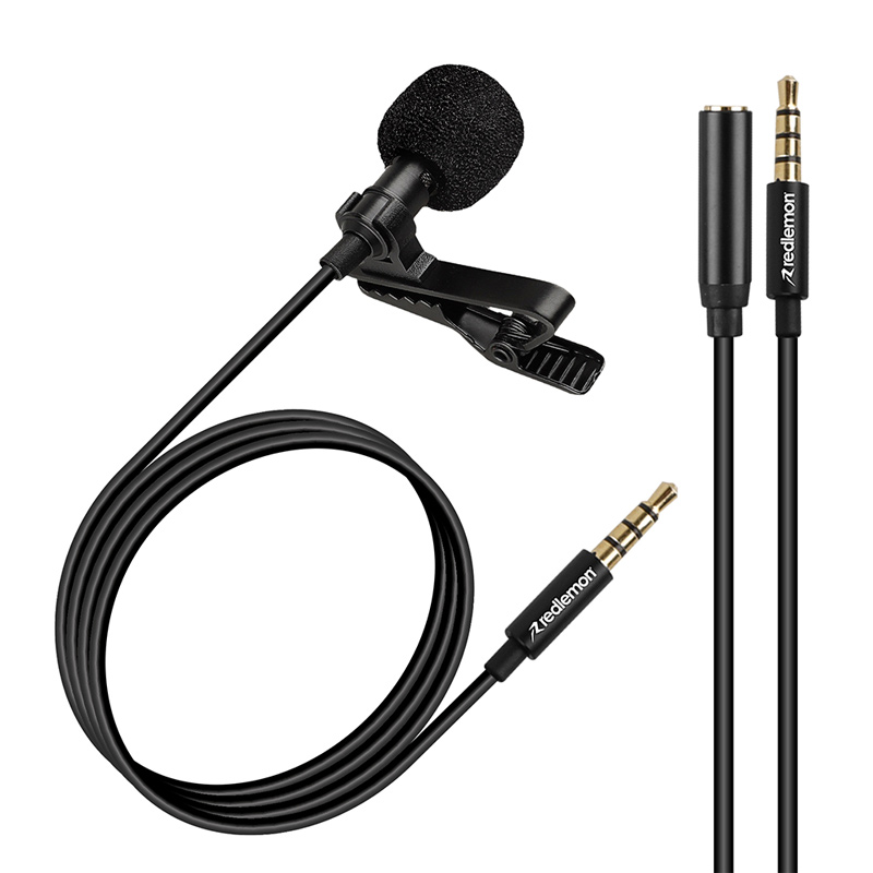 Micrófono Lavalier de Solapa Para Smartphone y Tablet Redlemon