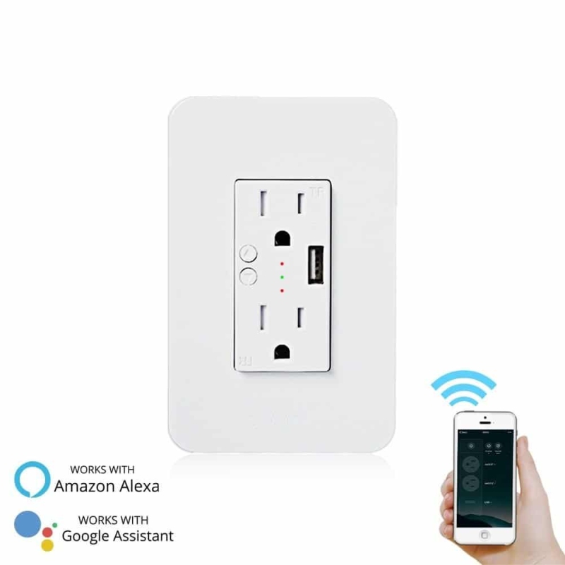 Enchufe de Pared Inteligente USB Wifi Smart Socket