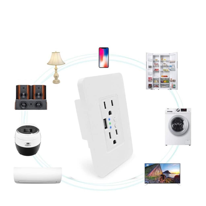 Enchufe de Pared Inteligente USB Wifi Smart Socket