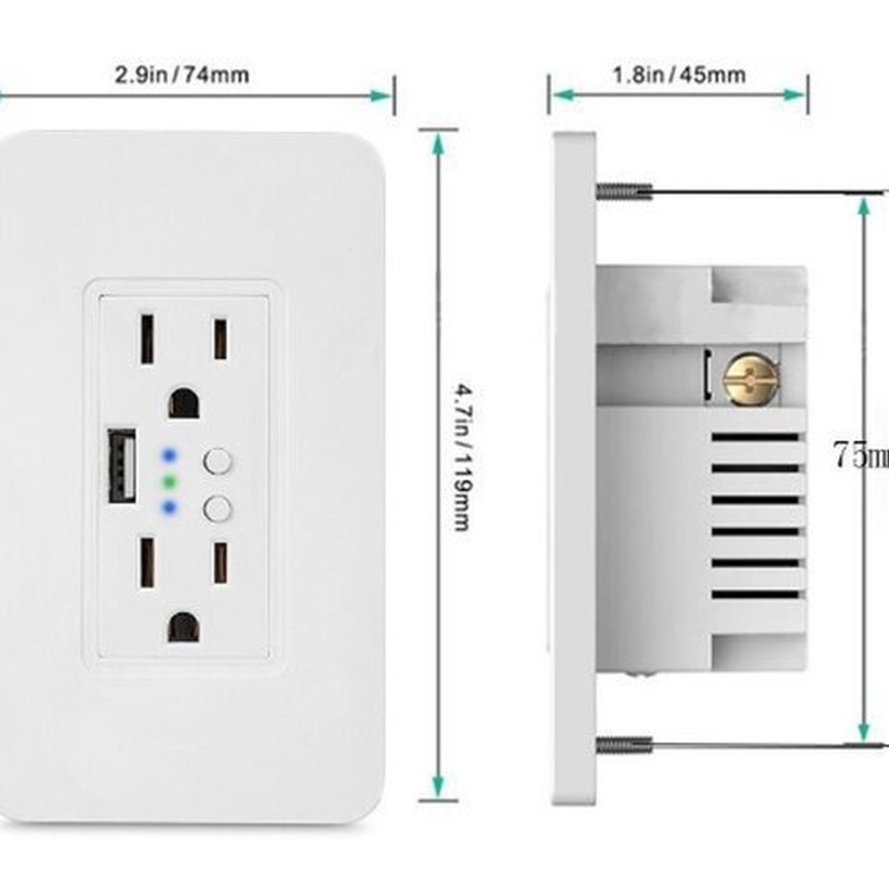 Enchufe de Pared Inteligente USB Wifi Smart Socket