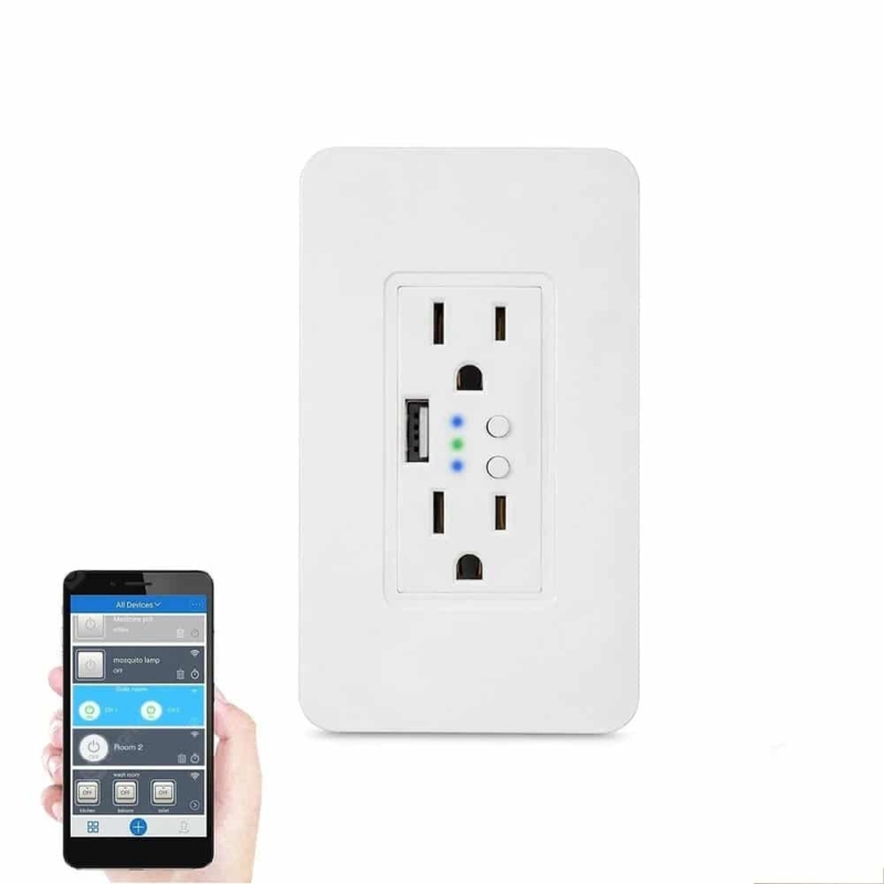 Enchufe de Pared Inteligente USB Wifi Smart Socket