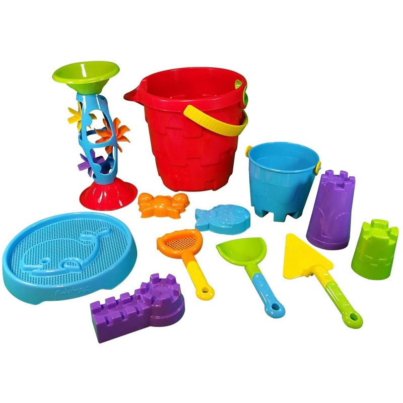 Cubeta Roja De Playa Made For Fun - 17 Piezas