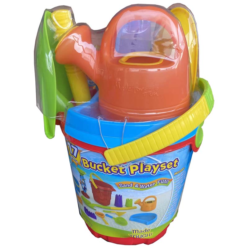 Cubeta Roja De Playa Made For Fun - 17 Piezas