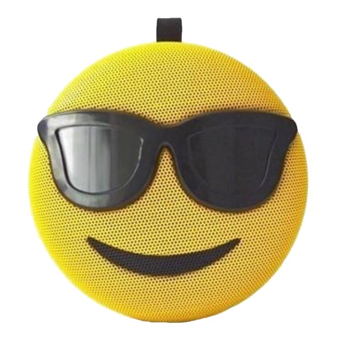 Bocina Bluetooth con Emoji de lentes y micrófono integrado