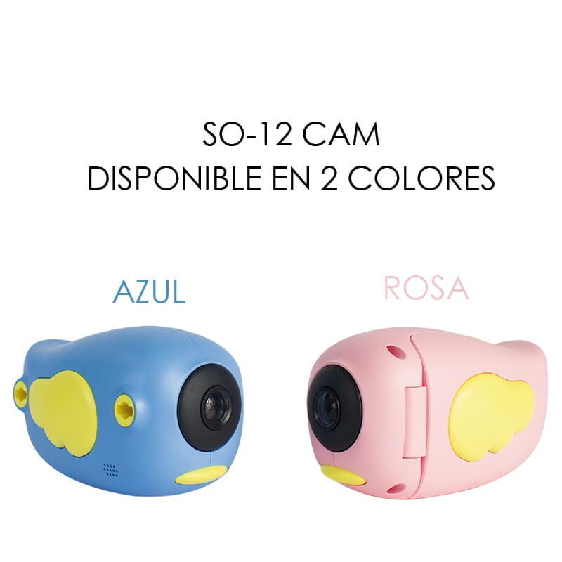 Camara Digital y Video de 12 Megapixeles Mp Videocamara Infantil, Pantalla de 2 Pulgadas HD
