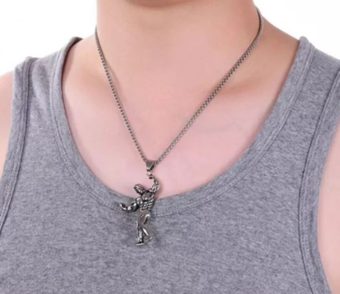 Collar Fitness Dije Pesa Gym Gimnasio Regalo Novio Acero