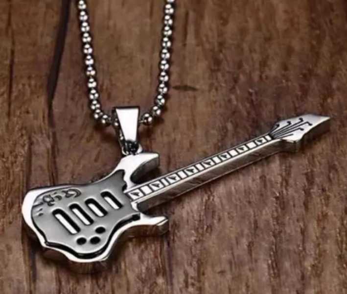 Collar De Guitarra Eléctrica Rock Punk Bajo Regalo Musico