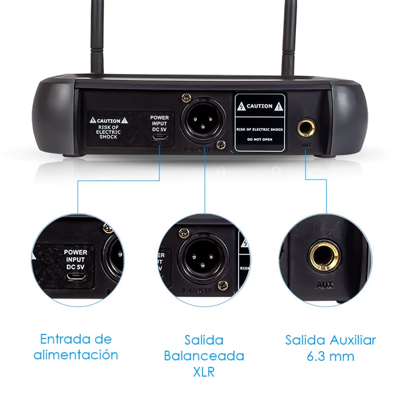 Steelpro - Micrófono Profesional - Inalambrico - Uhf-607