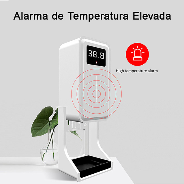 K9 Pro Rehabor Nuevo Profesional Recargable Portatil Termometro Infrarrojo Despachador Automatico de Gel Antivirus Suministro Touch less Automático Base Pedestal Escritorio o Pared