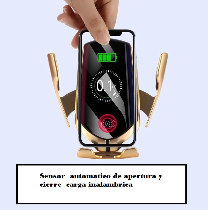 Soporte para Coche Automático / Cargador Inalámbrico Qi con Sensor