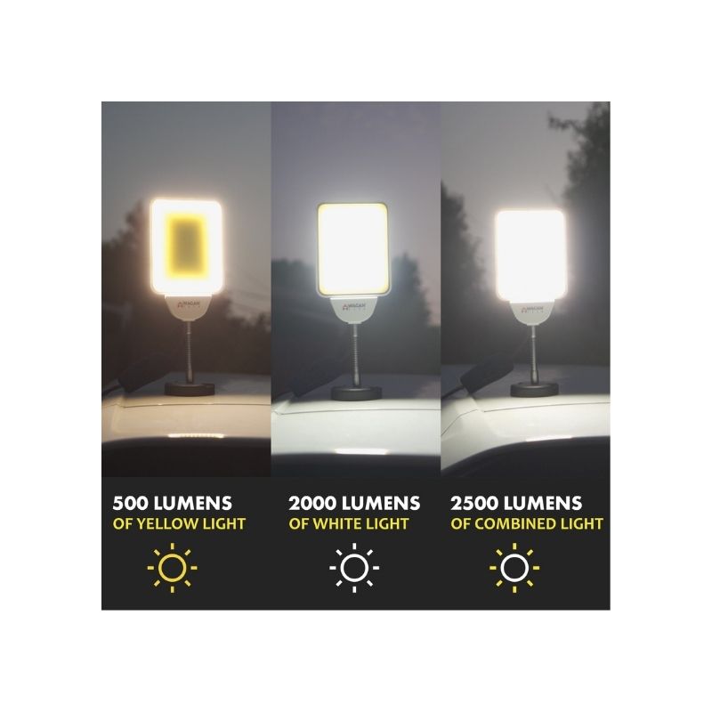 Lámpara de trabajo LED con base magnética de 2500 lúmenes Wagan Tech 4042