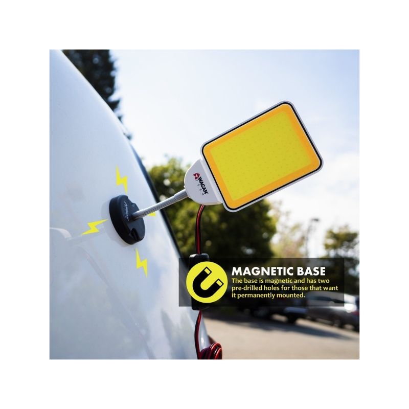 Lámpara de trabajo LED con base magnética de 2500 lúmenes Wagan Tech 4042