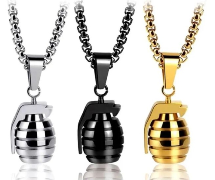 Collar Granada Dije Granada Armas Militares Regalo Policia