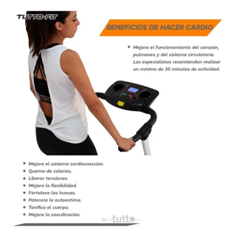 Caminadora Eléctrica Plegable Lcd Display TuttoFit