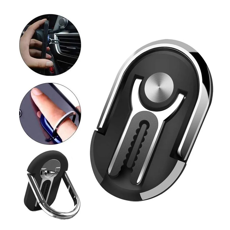 SOPORTE TIPO ANILLO PARA CELULAR, MULTIFUNCION, 3 EN 1