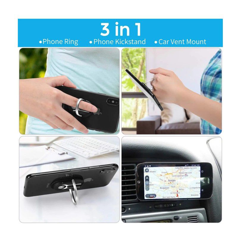 SOPORTE TIPO ANILLO PARA CELULAR, MULTIFUNCION, 3 EN 1