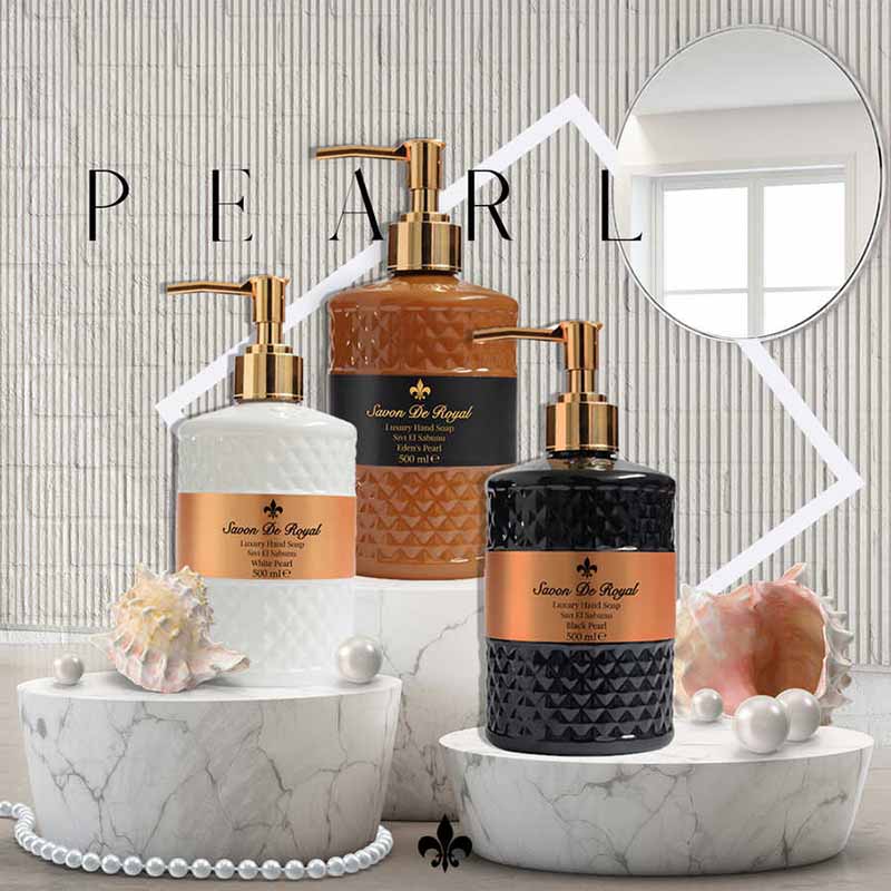 Savon De Royal Pearl Lujoso Jabón Líquido Vegano Pack de 3 c/500 ml c.u.