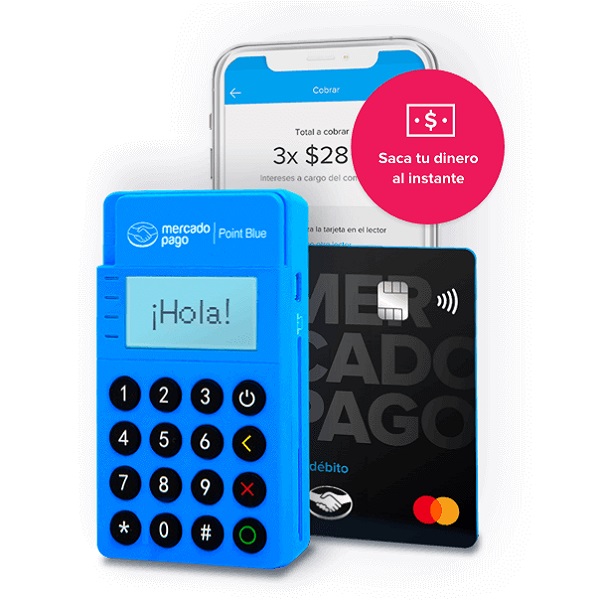 TERMINAL POINT BLUE MERCADO PAGO LECTOR DE TARJETAS 