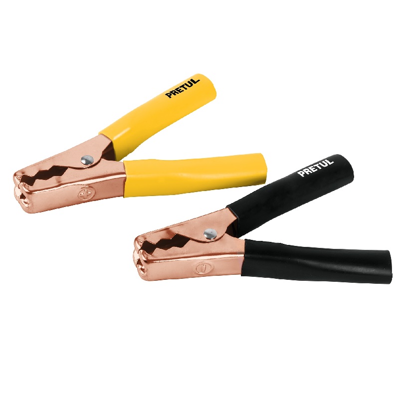 Caimanes para Cable pasa Corriente 2pza, Pretul (20123)