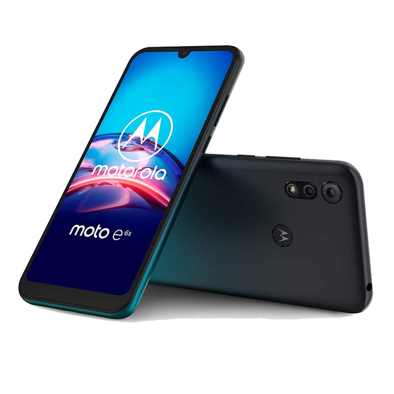 Celular Motorola Moto E6S 32GB Dual Sim Cámara Dual- Azul + Audífonos + Power bank