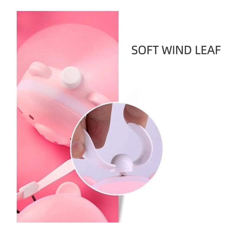ESPEJO CON LUZ LED  Y VENTILADOR DE CERDITO  RECARGABLE