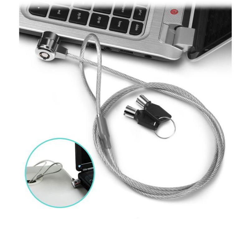 CANDADO DE SEGURIDAD CON LLAVE PARA LAPTOP