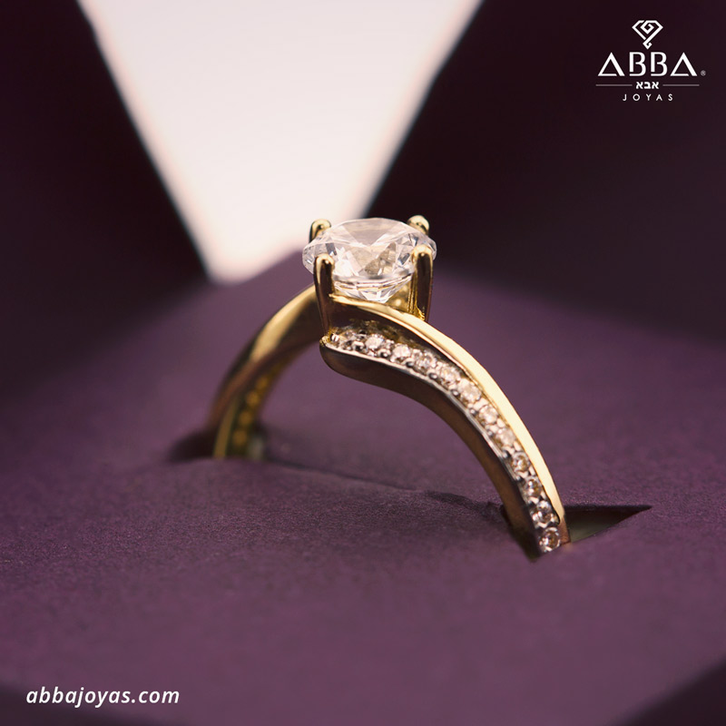 ANILLO DE COMPROMISO MARBELLA ORO 10K ABBA JOYAS
