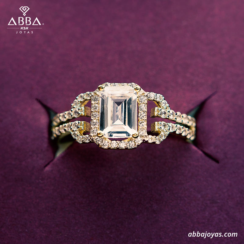 ANILLO DE COMPROMISO FELISA ORO 10K ABBA JOYAS