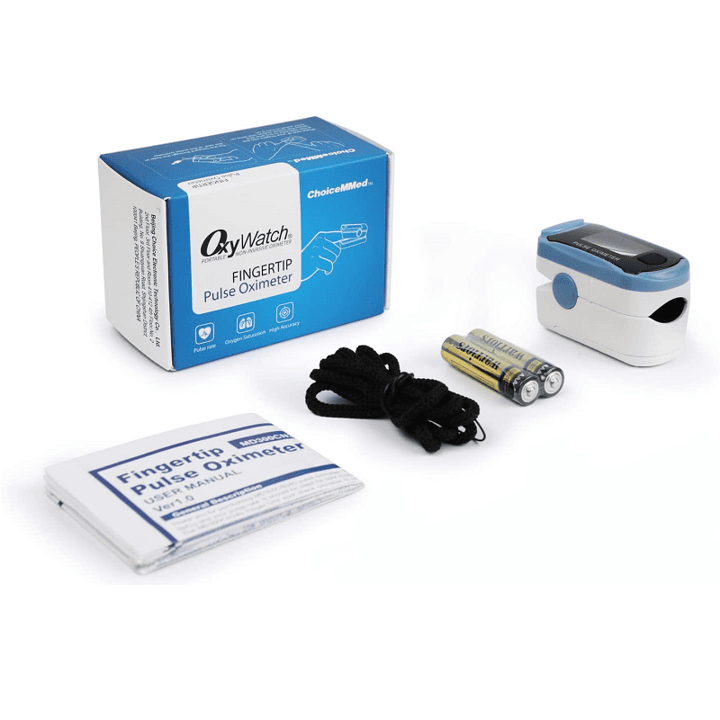 Oxímetro de Pulso de Dedo ChoiceMMed MD300C29 con Pantalla OLED a Color para Adultos y Niños