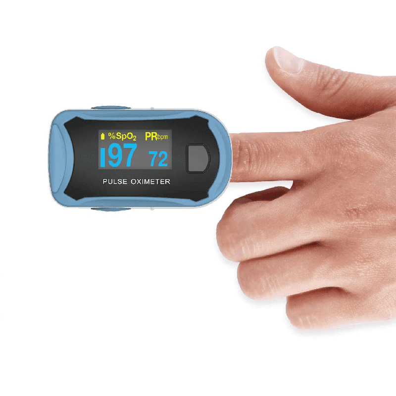 Oxímetro de Pulso de Dedo ChoiceMMed MD300C29 con Pantalla OLED a Color para Adultos y Niños