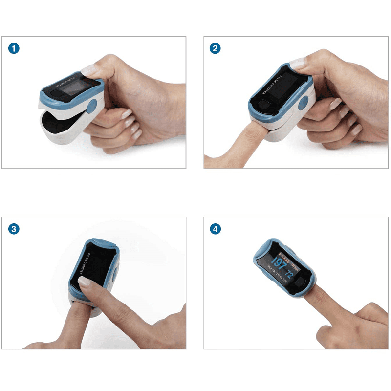 Oxímetro de Pulso de Dedo ChoiceMMed MD300C29 con Pantalla OLED a Color para Adultos y Niños