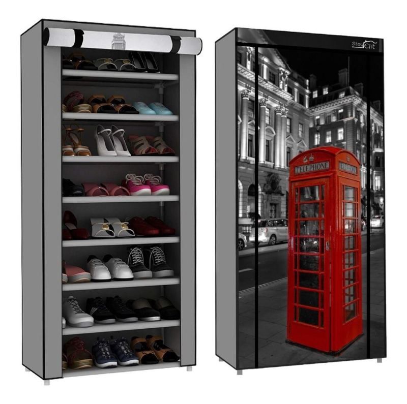 Zapatera Organizador Repisa 8 Niveles 24 Zapatos Estampado Londres