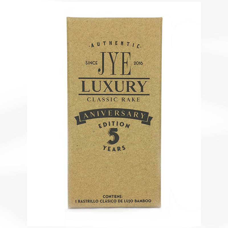 Rastrillo Clásico Apertura Mariposa Doble Filo con Mango de Bambú Elegante con 3 cuchillas de repuesto JYE