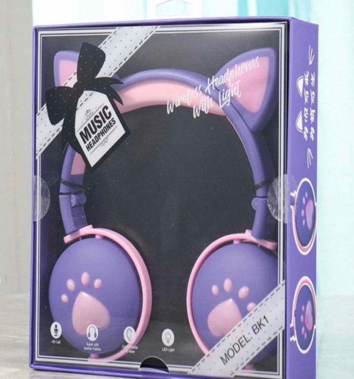 Audífonos inalámbricos Diadema de Gato para niños