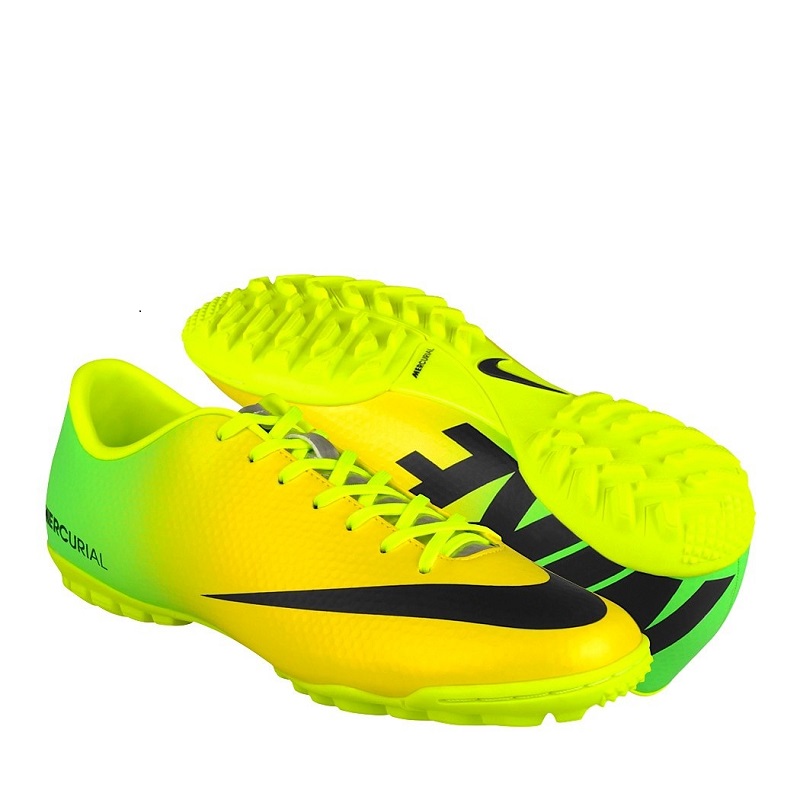 Tenis Nike Mercurial Victory IV TF Amarillo Fútbol Rápido