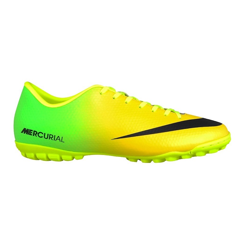 Tenis Nike Mercurial Victory IV TF Amarillo Fútbol Rápido
