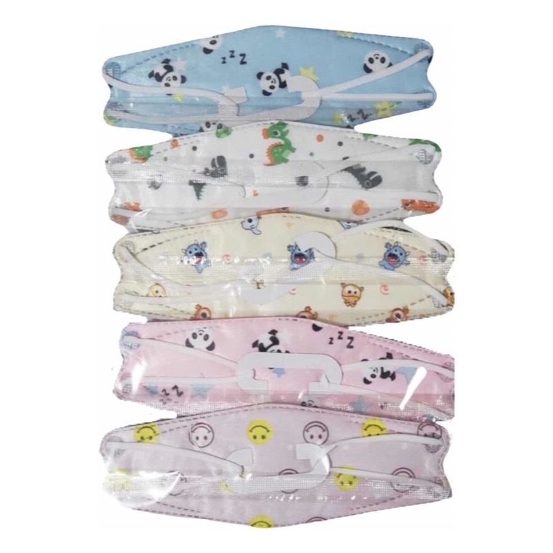 KF94 Cubrebocas mascarilla  Infantil (estampados mixtos) nino/a 10pz