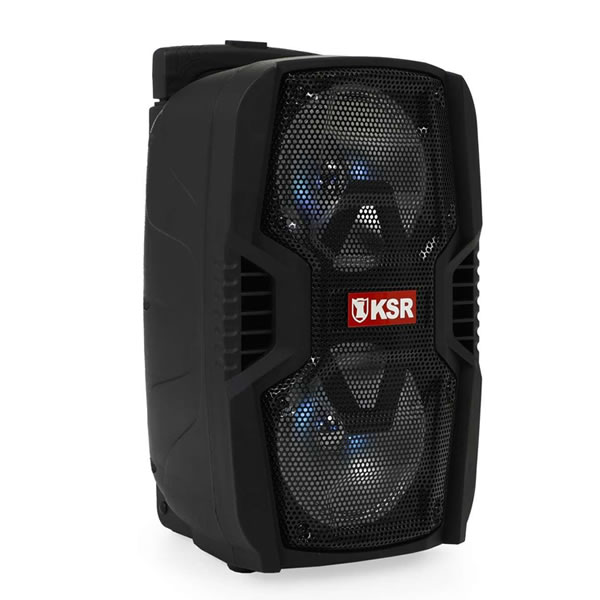 Bafle Recargable de 2x6.5 Pulgadas 5500 W Kaiser MSA-6520 - Negro