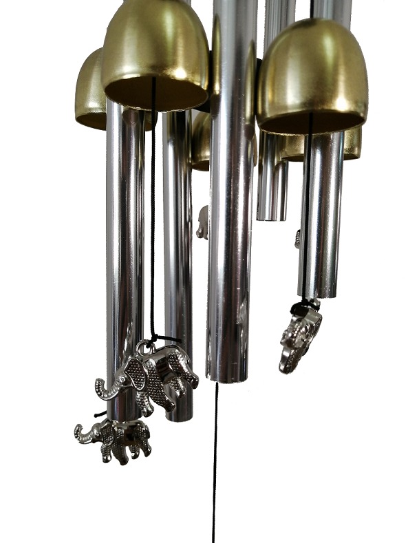 Windchime Movil Campana de Viento Feng Shui Campanitas Elefantes