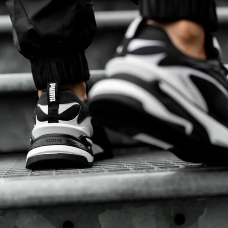 Tenis Puma Rs Fast Negro Blanco de Caballero