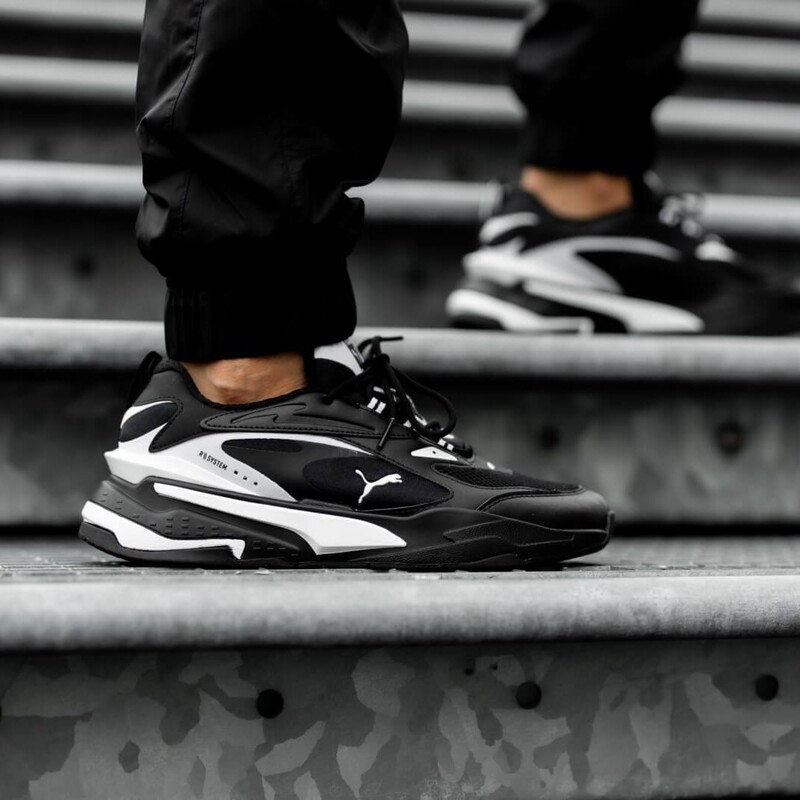 Tenis Puma Rs Fast Negro Blanco de Caballero