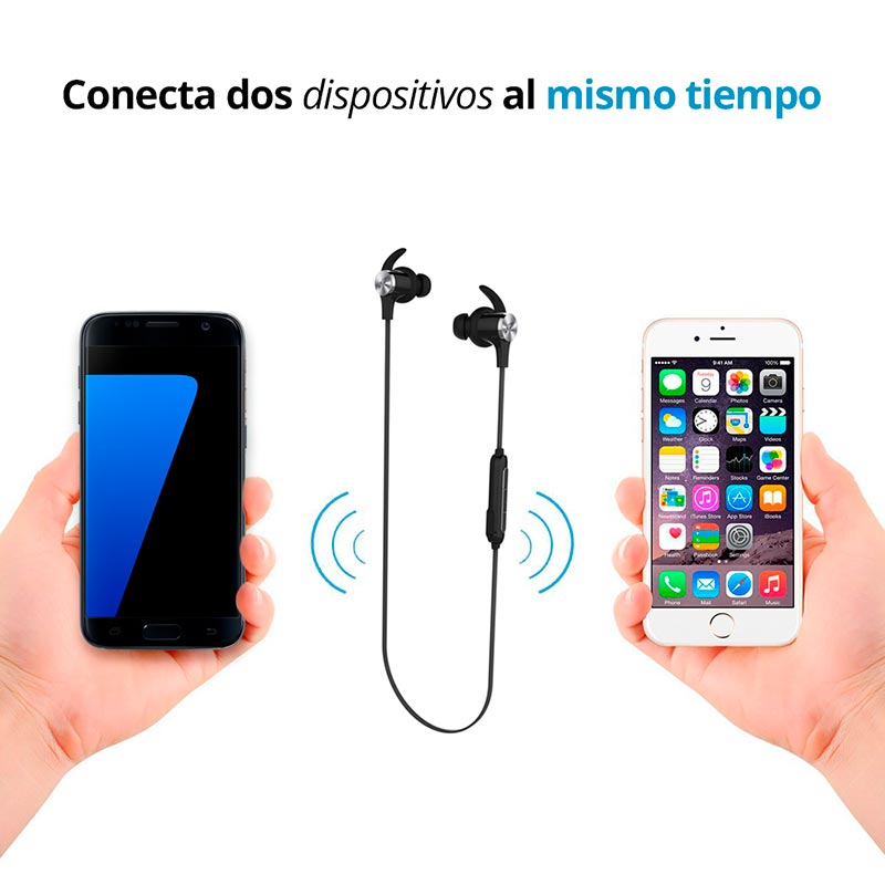  Redlemon Audífonos y Manos Libres Bluetooth Deportivos Magnéticos Premium con Micrófono,  IPX4
