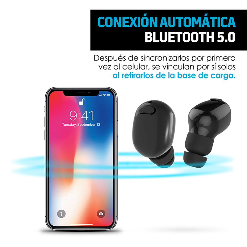 Audífonos Inalámbricos Bluetooth TWS 5.0 Contra Agua Redlemon