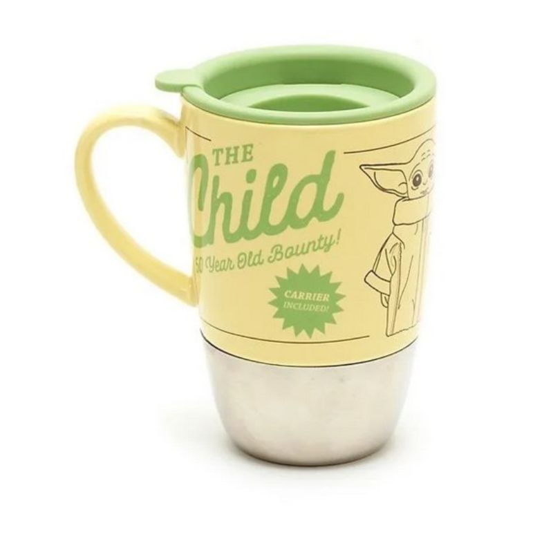 Baby Yoda Taza Grogu The Mandalorian Disney Tapa De Viaje The Child
