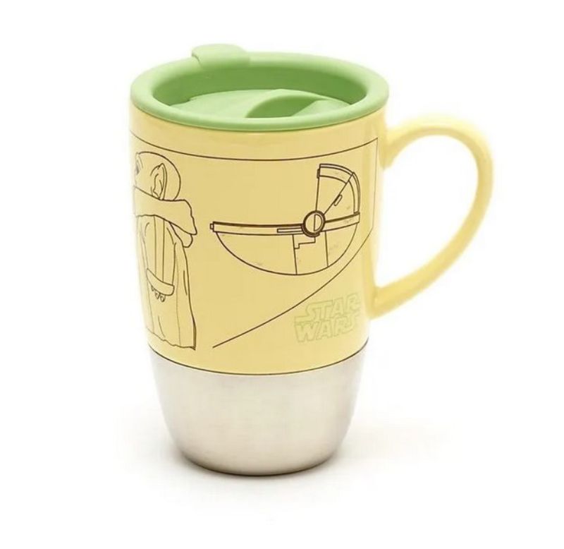 Baby Yoda Taza Grogu The Mandalorian Disney Tapa De Viaje The Child