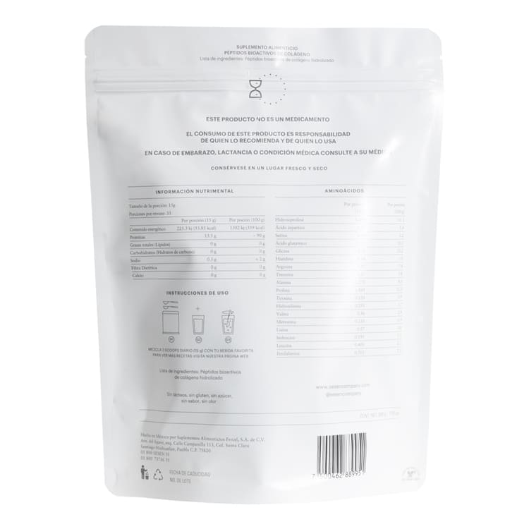 COLAGENO HIDROLIZADO EL CLÁSICO SESEN BOLSA DE 500 G.
