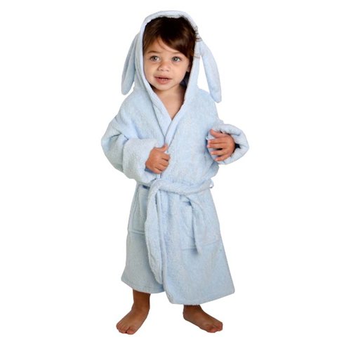Bata de baño para niños azul mediana 4-6 años