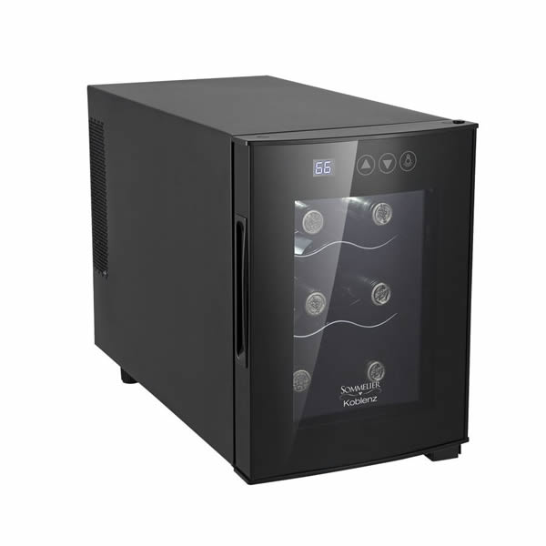 Cava De Vinos Para 6 Botellas Koblenz EVFK-06 - Negro