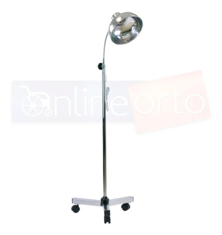 Lampara De Chicote Con Ruedas Tubular Y Apagador Cromada