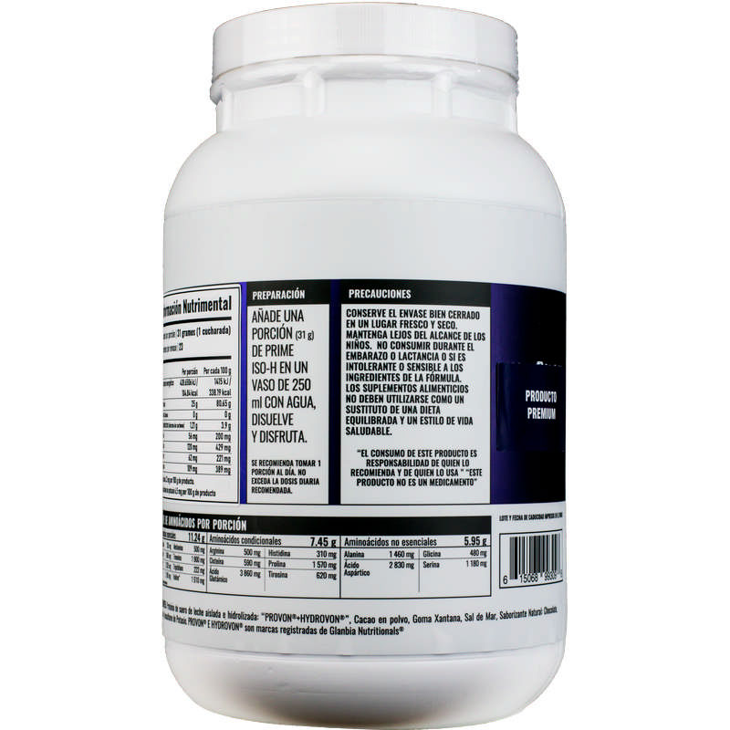 Proteína aislada e hidrolizada ISO-H Chocolate 713 g 23 serv 31 g c/u